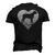 Distressed Cane Corso Heart Dog Owner Graphic Men's 3D T-Shirt Back Print Black