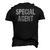 Fathers Day Special Agent Hero Men's 3D T-Shirt Back Print Black