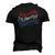 Freedom Liberty Happiness Red White And Blue Men's 3D T-Shirt Back Print Black