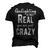 Gaslighting Is Not Real Youre Just Crazy Funny Vintage Men's 3D Print Graphic Crewneck Short Sleeve T-shirt Black