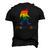 Gay Pride Support Sasquatch No More Hiding Lgbtq Ally Men's 3D T-Shirt Back Print Black