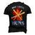 Hot Cross Buns V2 Men's 3D T-Shirt Back Print Black