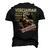 Hunting Vegetarian Old Indian Word Men's 3D Print Graphic Crewneck Short Sleeve T-shirt Black