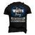 Its A Watts Thing You Wouldnt Understand T Shirt Watts Shirt For Watts A Men's 3D T-shirt Back Print Black