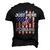 Just Here To Bang 4Th Of July American Flag Fourth Of July Men's 3D T-Shirt Back Print Black