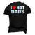 I Love Hot Dads I Heart Hot Dad Love Hot Dads Fathers Day Men's 3D T-Shirt Back Print Black