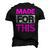 Made For This Pink Color Graphic Men's 3D T-Shirt Back Print Black