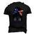 New York Girl New York Flag State Girlfriend Messy Bun Men's 3D Print Graphic Crewneck Short Sleeve T-shirt Black