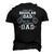 Im Not Like A Regular Dad Im A Bonus Dad Men's 3D T-Shirt Back Print Black