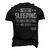 Mens Im Not Sleeping Im Just Resting My Eyes Dad Fathers Day Men's 3D T-shirt Back Print Black