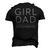 Outnumbered Dad Of Girls Men Fathers Day For Girl Dad Men's 3D T-Shirt Back Print Black