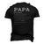 Mens Papa Definition Noun Nutrition Fathers Day Grandpa Men's 3D T-Shirt Back Print Black