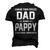Pappy Grandpa I Have Two Titles Dad And Pappy Men's 3D T-shirt Back Print Black