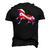 Patriotic Unicorn Memorial Day And 4Th Of July Men's 3D T-Shirt Back Print Black