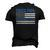 Police Officer Papa Proud Papa Men's 3D T-Shirt Back Print Black