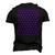Purple And White Polka Dots Men's 3D T-Shirt Back Print Black