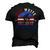Mens Red White Cycling Dad 4Th Of July American Flag Men's 3D T-shirt Back Print Black