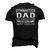 Like A Regular Dad Only Way Cooler Gymnastics Dad Men's 3D T-Shirt Back Print Black