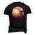 Retro 80S Vaporwave Aesthetic Tropical Sunset 90S Vaporwave Men's 3D T-Shirt Back Print Black