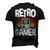 Retro Gaming Video Gamer Gaming Men's 3D T-shirt Back Print Black