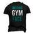 Saying Resting Gym Face Men's 3D T-Shirt Back Print Black