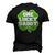St Patricks Day For Father One Lucky Daddy Men's 3D T-Shirt Back Print Black
