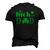 St Patricks Day The Luckiest Dad Men's 3D T-Shirt Back Print Black