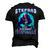 Stepdad Of The Birthday Mermaid Matching Family Party Men's 3D T-shirt Back Print Black