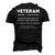 Veteran Definition Funny Proud Veteran Military Meaning T-Shirt Men's 3D Print Graphic Crewneck Short Sleeve T-shirt Black