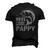 Vintage Reel Cool Pappy Fishing Fathers Day Men's 3D T-Shirt Back Print Black