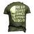 1958 September Birthday V2 Men's 3D T-shirt Back Print Army Green