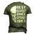 1983 September Birthday V2 Men's 3D T-shirt Back Print Army Green
