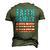 4Th Of July S For Men Faith Friends Freedom Men's 3D T-Shirt Back Print Army Green