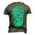 Ancient Viking Dragon Amulet For Nordic Lore Lovers V3 Men's 3D T-shirt Back Print Army Green