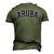 Aruba Varsity Style Navy Blue Text Men's 3D T-Shirt Back Print Army Green