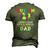 Mens Autism Doesnt Come With Manual Dad Autism Awareness Puzzle Men's 3D T-Shirt Back Print Army Green