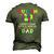 Autism Doesnt Come With Manual Dad Autism Awareness Puzzle Men's 3D T-Shirt Back Print Army Green