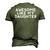 Awesome Like My Daughter Fathers Day Dad Joke Men's 3D T-Shirt Back Print Army Green