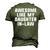 Awesome Like My Daughter-In-Law Father Mother Cool Men's 3D T-Shirt Back Print Army Green