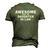 Awesome Like My Daughter In Law V2 Men's 3D T-Shirt Back Print Army Green