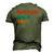 Awesome Since May 1991 Men's 3D Print Graphic Crewneck Short Sleeve T-shirt Army Green