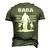 Baba Grandpa Baba Best Friend Best Partner In Crime Men's 3D T-shirt Back Print Army Green