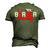Barber Daddy Fathers Day T Shirts Men's 3D Print Graphic Crewneck Short Sleeve T-shirt Army Green