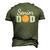 Basketball Senior Dad Class Of 2022 Senior Daddy Men's 3D T-Shirt Back Print Army Green