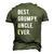 Mens Best Grumpy Uncle Ever Grouchy Uncle Men's 3D T-Shirt Back Print Army Green