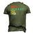 Best Jack-A-Bee Dad Ever Retro Vintage Men's 3D T-Shirt Back Print Army Green
