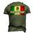 Mens Best Mexican Dad Ever Mexican Flag Pride Fathers Day V2 Men's 3D T-Shirt Back Print Army Green