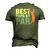 Best Papa By Par Fathers Day Golf Grandpa Classic Men's 3D T-Shirt Back Print Army Green