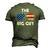 The Big Guy Joe Biden Sunglasses Red White And Blue Big Boss Men's 3D T-Shirt Back Print Army Green