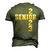Class Of 2023 Senior 2023 Graduation Or First Day Of School Men's 3D T-Shirt Back Print Army Green